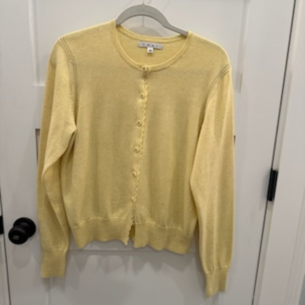 Summery Feminine Yellow Sweater, Size L